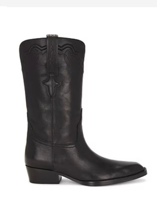 Paris Texas Shoes - Paris Texas Black Leather Western Boot